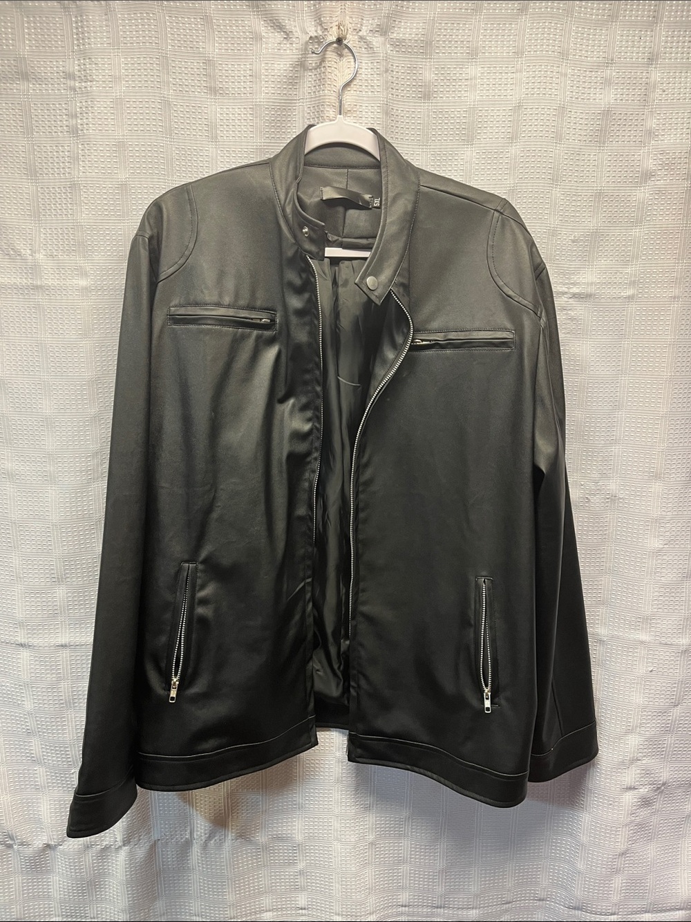 Men's Black Zip-Front Jacket